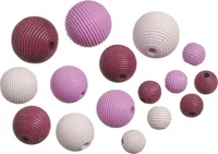 Knorr Prandell Holzperlen Mix4 20 Stk, Rosa; Pink - Packungsgrösse: 20 Stück - Durchmesser: 4 mm - 2.4 mm - Detailfarbe: Pink - Rosa - Perlenart: Holzperlen