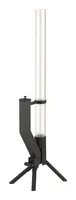 Gardenflare 10002 fireplace Outdoor Freestanding fireplace Pellet Black, Transparent