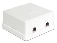 Delock Keystone Leergehäuse 2 Port weiß