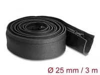 Delock Kabelschlauch mit Reissverschluss 3 m x 100 mm Schwarz - Detailfarbe: Schwarz - Breite: 100 mm - Länge: 3 m - Produkttyp: Kabelschlauch - Ausstattung Kabelmanagement: Wiederverwendbar - Elastisch - Reissverschluss - Verpackungseinheit: 1 Stück