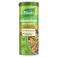 Knorr Gewürz Kräuterlinge Frühlingskräuter 60 g - Produkttyp: Kräuter - Ernährungsweise: keine Angabe - Produktionsland: Schweiz - Zertifikate: Keine Zertifizierung - Packungsgrösse: 60 g - Fairtrade: Nein