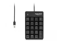 DELOCK USB Type-C Nummernblock 19 Tasten schwarz