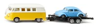 SUPER VW T1 mit Anhänger und VW Käfer, Modellfahrzeug