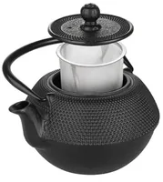 Ibili Teekanne 1.2 l, Schwarz - Material: Gusseisen - Filtertyp: Edelstahlfilter - Fassungsvermögen: 1.2 l - Kompatible Kochfelder: Elektro - Gas - Glaskeramik - Induktion
