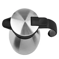 Isolierkanne SOFT GRIP, 1 Liter (edelstahl/schwarz, Quick Tip Verschluss)