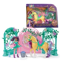 Unicorn Academy, Ava Doll & Color-Change Leaf Stall Playset with 15 Accessories, Dolls & Unicorn Toys for Girls Ages 4 and up