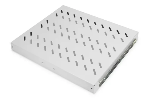 DIGITUS Fachboden 1HE 30x483x385mm bis 25kg grau ausziehbar