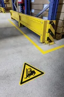 DURABLE Gebotsaufkleber 'Warnung vor Flurförderzeugen'