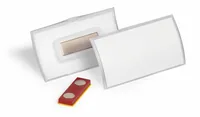 DURABLE Namensschild Click Fold m Magnet 40x75mm 10Stk trans