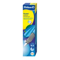 Pelikan Füllfederhalter Twist Metallic Medium (M), Blau - Strichstärke: Medium (M) - Set: Nein - Bedienungsseite Stift: Universal - Ergnonomisch Schreiben: Ja - Anwender: Jugendliche - Kinder - Schüler - Schriftfarbe: Königsblau