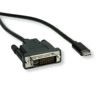ROLINE USB Typ C - DVI Adapterkabel, ST/ST, 2 m
