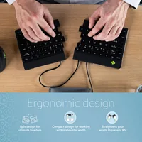 BREAK ERGONOMIC KEYBOARD QWERTY US BLACK WIRED