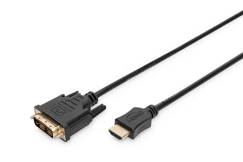 Digitus AK-330300-020-S video cable adapter 2 m HDMI Typ A (Standard) DVI-D Schwarz
