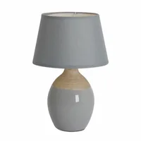 Näve Tischleuchte «Talia» h: 31 cm Grau - Betriebsart: Netzbetrieb - Lampensockel: E14 - Farbtemperatur Kelvin: Je nach Leuchtmittel - Zusätzliche Ausstattung: Keine - Gesamtleistung: 40 W - Dimmbar: nicht dimmbar