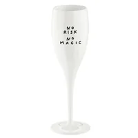 Koziol Sektglas No Risk No Magic 100 ml, 1 Stück, Weiss - Material: Kunststoff - Glas Typ: Sektglas - Höhe: 19.1 cm - Volumen: 100 ml - Detailfarbe: Weiss