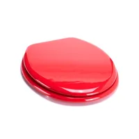 MSV 3700703993414 toilet seat Hard toilet seat MDF Red