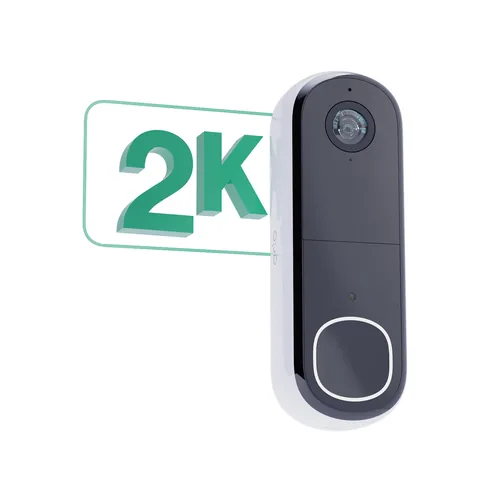 Arlo Kabellose Video-Türklingel 2K Video - App kompatibel: Ja - Typ: Videotürstation - Produktserie: Arlo - Anzahl Ruftasten: 1 - Integrierte Kamera: Ja - Stromversorgung: Akkubetrieb