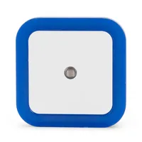 Entac Nachtlicht 0.5W quadratisch CW Blue Dämmerungssensor