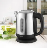 Maestro MR-027 bouilloire 1,2 L 1630 W Noir, Argent