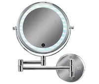 Kleine Wolke Kosmetikspiegel Lumi Silber - Vergrösserung: 7 × - Detailfarbe: Silber - Form: Rund - Wandhalterung: Ja