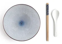 Ibili Ramen-Set Hakata 1 Stück,Schwarz/Weiss - Material: Keramik - Teller Typ: Frühstücks- & Dessertteller - Detailfarbe: Weiss - Schwarz - Verpackungseinheit: 1 Stück - Form: Rund