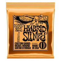 Ernie Ball Gitarrensaiten 2222 Slinky Nickel – Hybrid 09-46 - Packungsgrösse: Satz - Zu Instrument: E-Gitarre - Saitenanzahl: 6-Saiter