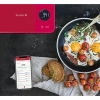 Terraillon Küchenwaage NutriTab Rot - Bedienungsart: Elektronisch - Messschritte: 1 g - Tara-Zuwiegefunktion: Ja - Detailfarbe: Rot - Gewicht Max.: 5 kg - Material: Glas - Gummi