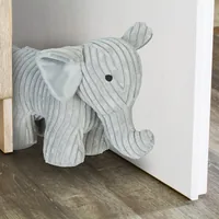 relaxdays Türsicherung Elefant - Packungsgrösse: 1 Stück - Detailfarbe: Grau - Sicherungstyp: Türsicherung