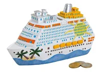 G. Wurm Spardose Kreuzfahrtschiff 7 x 20 x 11 cm - Breite: 20 cm - Höhe: 11 cm - Länge: 7 cm - Produkttyp Geschenke: Spardosen - Motiv: Schiff