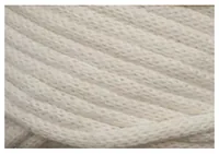 Glorex Wolle Makramee Cord gewebt 85 m x 3 mm, 250 g, Weiss - Packungsgrösse: 1 Stück - Länge: 85 m - Material: Polyester - Baumwolle - Viskose - Detailfarbe: Weiss - Waschbar bei: 40 °C - Nadelstärke: 3 mm