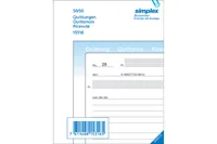 SIMPLEX Quittungen D/F/I A6 15316 Durchschreibepapier 50x2 Blatt