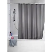 Wenko Duschvorhang Anti-Schimmel 180 x 200 cm, Grau - Produkttyp: Duschvorhang - Detailfarbe: Grau - Breite: 180 cm - Höhe: 200 cm - Detailmaterial: Polyester (PES) - Grundmaterial: Kunststoff