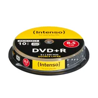 1x10 Intenso DVD+R 8,5GB 8x Speed, Double Layer printable
