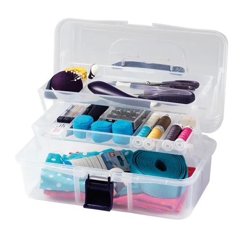 Prym 612725 sewing & yarn supplies storage Sewing box Transparent Plastic