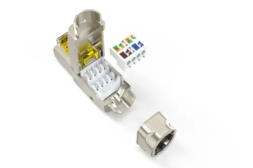 DIGITUS Feldstecker CAT 8.1 geschirmt werkzeugfreie Montage