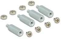 DeLOCK 18214 mounting kit Silver, Stainless steel