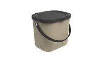 Rotho Recyclingbehälter Albula 6 l, Cappuccino - Material: Recycling Kunststoff - Fassungsvermögen: 6 l - Anzahl Behälter: 1 - Detailfarbe: Braun - Form: Rund