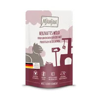 Mjamjam Nassfutter Quetschie Wild & Kaninchen, 125 g - Tierbedürfnis: Kein besonderes Bedürfnis - Geschmacksrichtung: Wild - Kaninchen - Zertifikate: Keine Zertifizierung - Fleischsorte: Kaninchen - Wild - Packungsgrösse: 125 g - Futtereigenschaft: Getrei