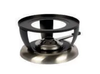 Stöckli Fondue-Rechaud Bellavista Schwarz/Silber - Material: Metall - Betriebsart: Pastenbrenner - Detailfarbe: Silber - Schwarz - Set: Nein