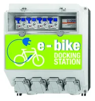 STEFFEN Stromverteiler 4x T13, E-Bike - Einsatzgebiet: Outdoor - Detailfarbe: Grau - Grün - Kinderschutz: Nein - Steckertyp Ausgang: T13 - Schalter: Ja - Steckdosenanzahl: 4