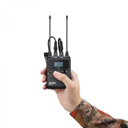 Godox Übertragungssystem WmicS1 UHF Funkempfänger RX - Bauweise: Empfänger - Anwendungsbereich: Stereoaufnahme - Wandlerprinzip: Keine Angabe - Richtcharakteristik: Keine - Schnittstellen: 3.5 mm Klinke - USB Typ C - Set: Nein