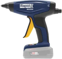 Rapid Akku-Heissklebepistole BGX500 18 V P4A Solo - Ausstattung: Ohne Akku & Ladegerät - Produktkategorie: Heissklebepistole - Akkusystem: Keine - Betriebsart: Akkubetrieb