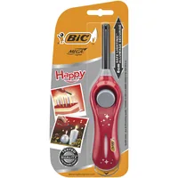 BIC Megalighter HAPPY U140 6cm 935474 rot