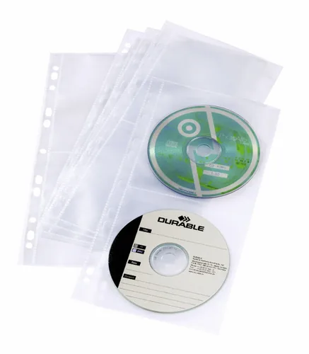 DURABLE CDDVD COVER LIGHT S 5 Stück transparent