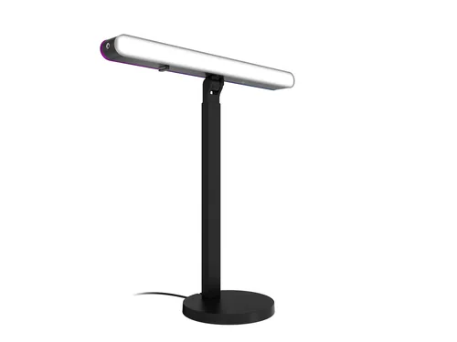 Logitech Litra Beam LX - Farbtemperatur Kelvin: 2700 bis 6500 K - Lichtfarbe: Kaltweiss/Tageslichtweiss (KW) - Neutralweiss (NW) - RGB - farbig - Warmweiss (WW) - Leuchtenfarbe: Schwarz