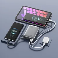 4smarts Powerbank Pocket Dual Cord 20000mAh 22.5W, spacegrau