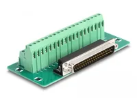 Delock D-Sub 37 Pin Stecker zu Terminalblock für Hutschiene