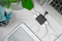DIGITUS USB-Hub 4-Port 2.0->4xA2.0 integr. Kabel schwarz