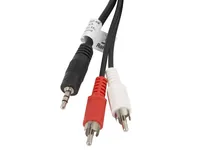 LANBERG Minijack 3.5mmM 3 PIN->2x RCACINCHM Kabel 5,0m