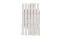 Glorex Holzkleinteile Wäscheklammer, Weiss, 12 Stück - Breite: 4.8 cm - Höhe: 2 cm - Länge: 4.8 cm - Anzahl Stück: 12 Stück - Holzherkunft: China - Holzhandelsname: Birke